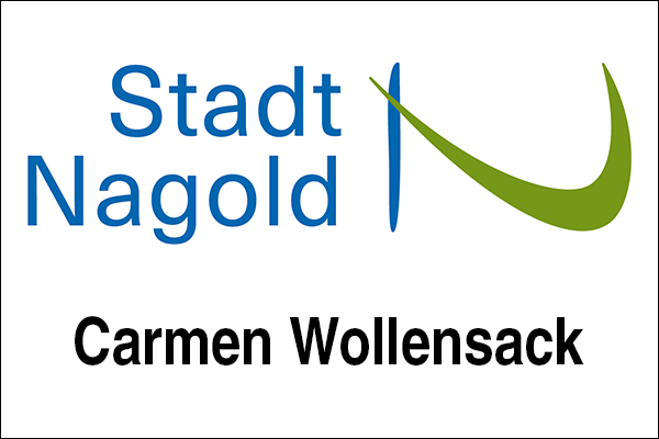 Logo Stadt Nagold mit Innovationsintermediär Carmen Wollensack
