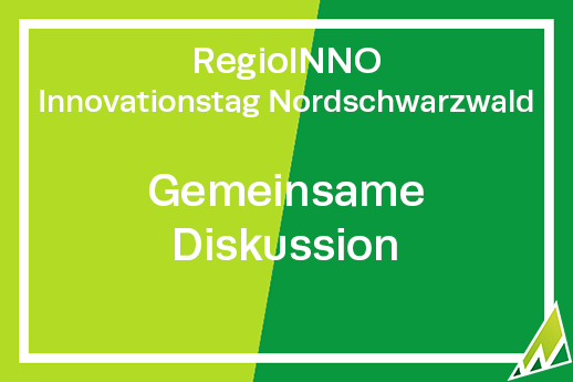 RegioINNO Innovationstag Nordschwarzwald Praxisvorträge Gemeinsame Diskussion