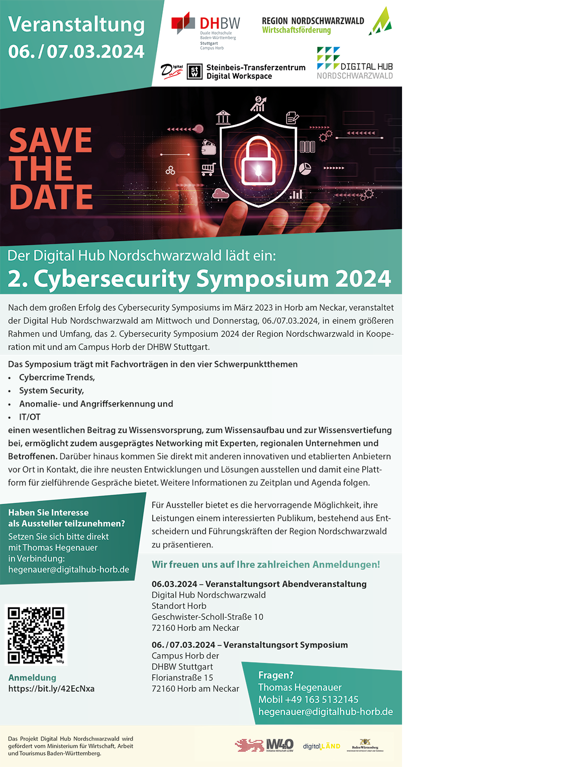 Flyer zum 2. Cybersecurity Symposium 2024