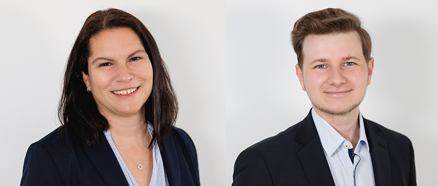 Neue Mitarbeiter bei der Wirtschaftsförderung Nordschwarzwald: Eva Haase und Daniel Fissl