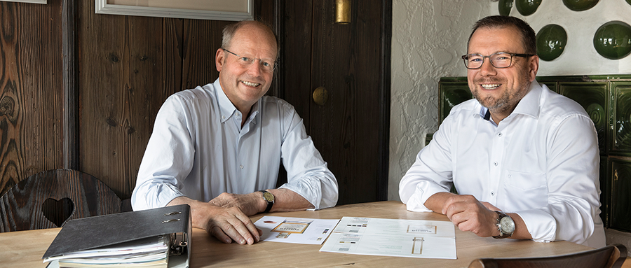 Die Geschäftsführer Carl Glauner (links) und Markus Schlör.