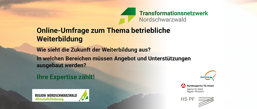 Online-Umfrage zum Thema betriebliche Weiterbildung des TraFoNetz Nordschwarzwald